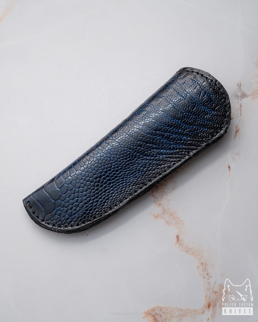 EXCLUSIVE FOLDING KNIFE LEATHER CASE FOR HERMAN KNIVES 16 MICHO