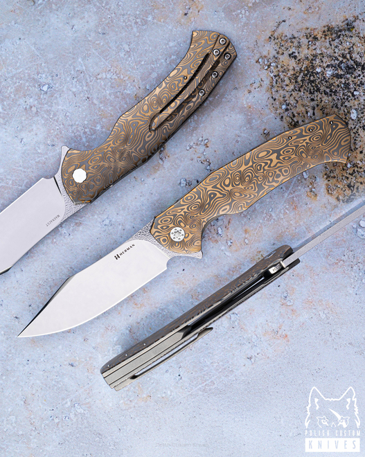 FOLDING KNIFE FOLDER MANTIS #0334 MAGNACUT HERMAN KNIVES