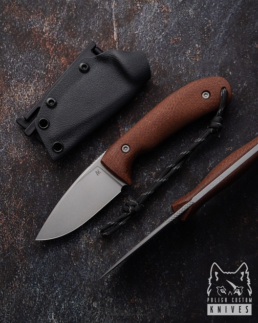 SURVIVAL HUNTING EDC KNIFE FLINT 13 K720 O2 MICARTA AK