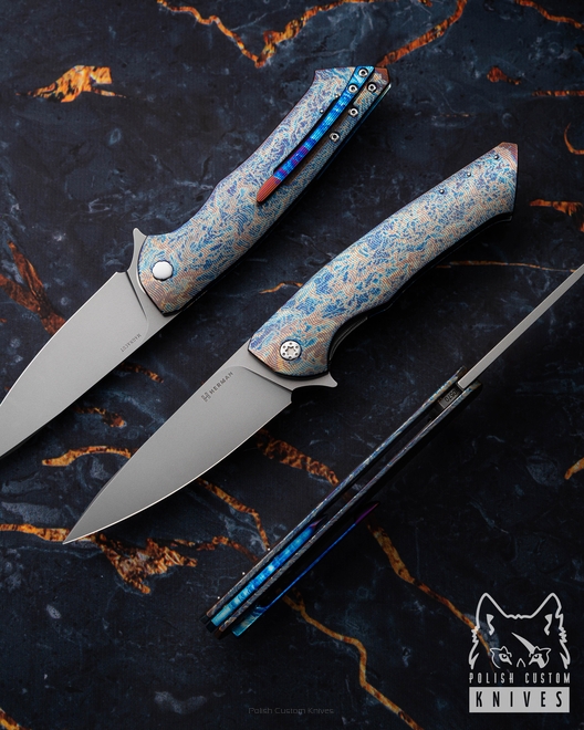 FOLDING KNIFE FOLDER SLIM #0570 MAGNACUT ENTROPY HERMAN KNIVES