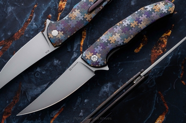 FOLDING KNIFE FOLDER ISHTAR 617 M398 PUZZLE HERMAN KNIVES