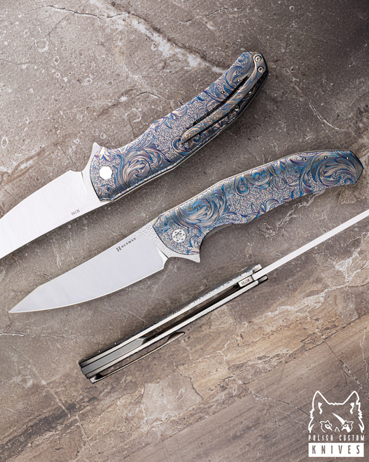 FOLDING KNIFE FOLDER ISHTAR #0799 M390 ETERNAL GARDEN HERMAN KNIVES
