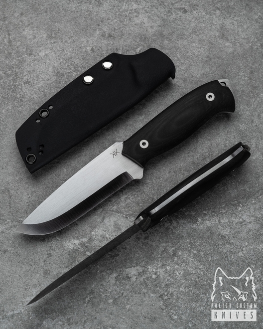 KNIFE TRAPPER MICARTA WITH KYDEX SHEATH