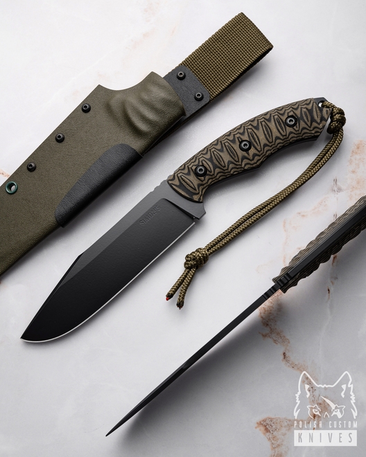 SURVIVAL TACTICAL KNIFE BOR 1 O2 MICARTA SIMON'S