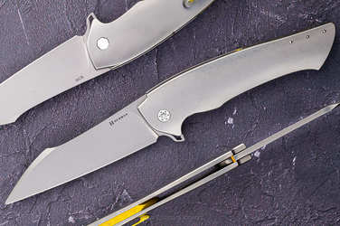 FOLDING KNIFE FOLDER OVIUM GENERATION 2 #0094 M390 HERMAN KNIVES