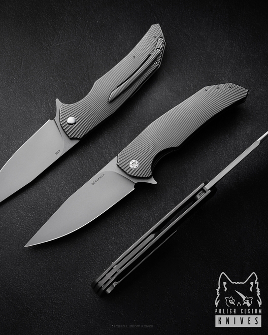 FOLDING KNIFE FOLDER DRAGONFLY #0422 M390 HERMAN KNIVES