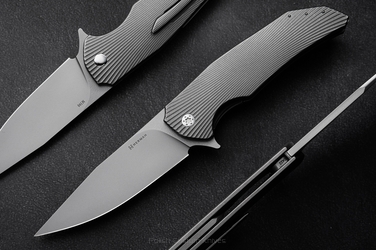 FOLDING KNIFE FOLDER DRAGONFLY #0422 M390 HERMAN KNIVES