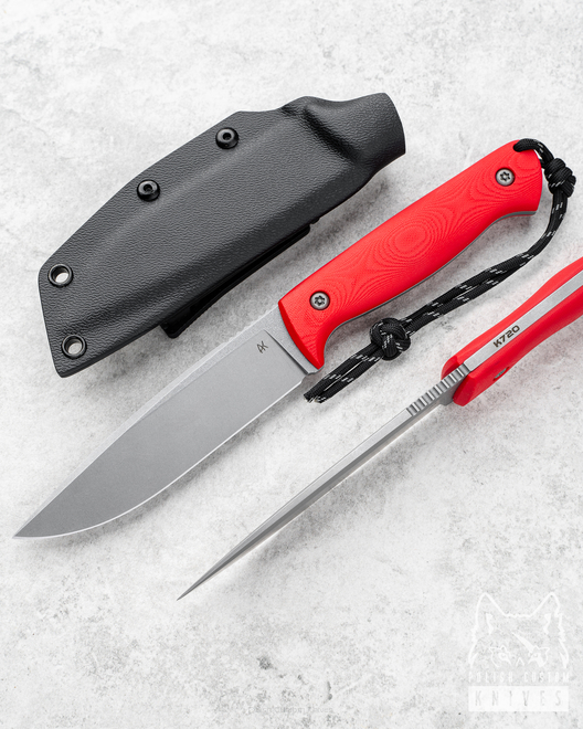 SURVIVAL KNIFE AGOR EDC 120 7 O2 G10 RED AK