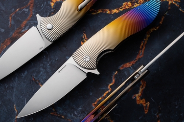 FOLDING KNIFE FOLDER BIG STING #0040 M398 HERMAN KNIVES