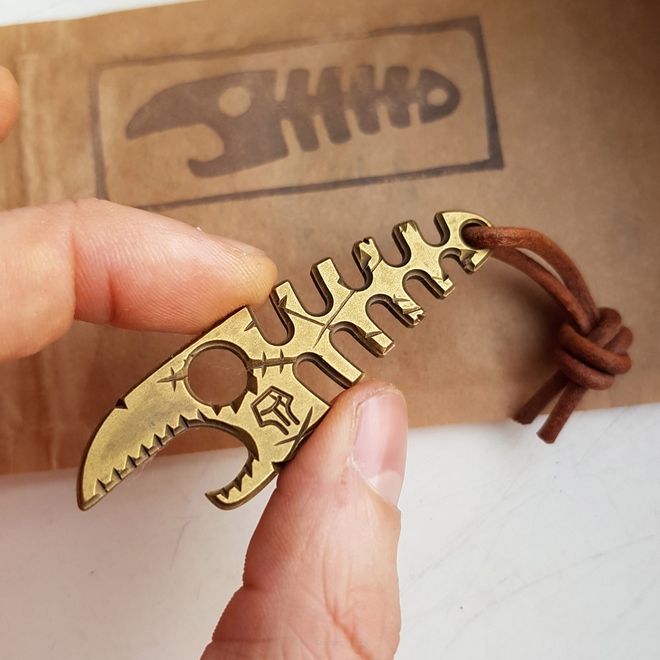 Bottle opener Tactical Fish Brass 333