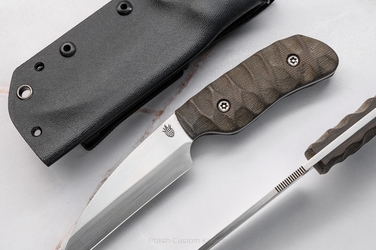 EDC KNIFE MUSHROOM PICKER 2 K110 D2 MICARTA  BM