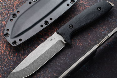 SURVIVAL HUNTING TACTICAL KNIFE RAVEN G10 LKW