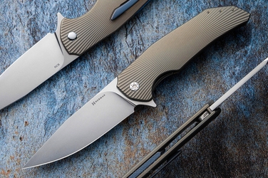 FOLDING KNIFE FOLDER DRAGONFLY #0437 M390 HERMAN KNIVES