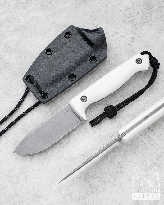 NECK EDC KNIFE MINI ODC 8 M2 HSS G10 WHITE AK