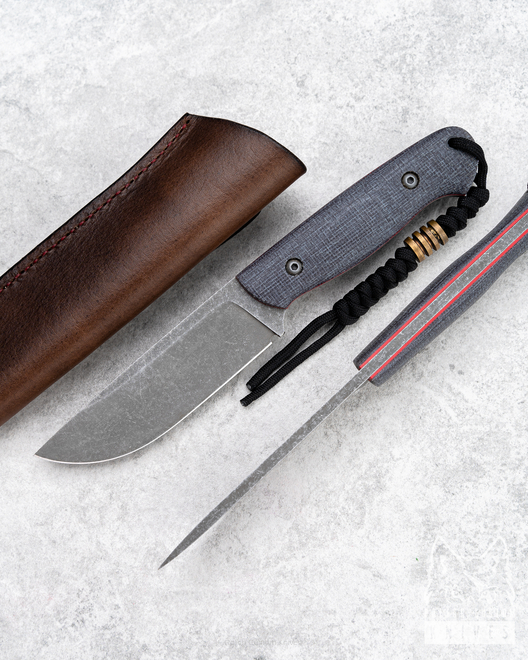 SURVIVAL KNIFE WIDOW MINI 4 MICARTA GREY D2 TD