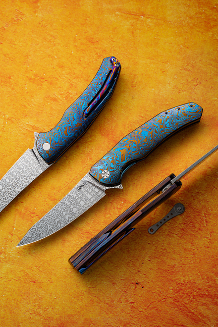 FOLDING KNIFE FOLDER ISHTAR 6 TIMASCUS DAMASTEEL HERMAN