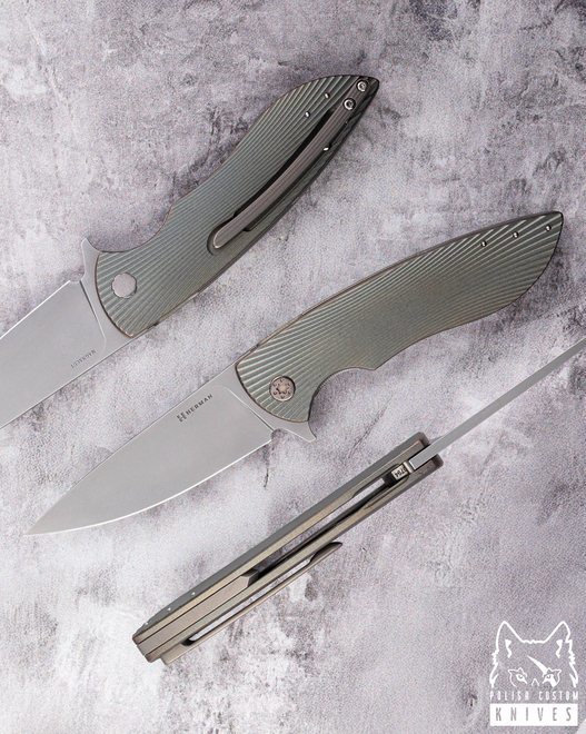 FOLDING KNIFE FOLDER STING #0794 MAGNACUT HERMAN KNIVES