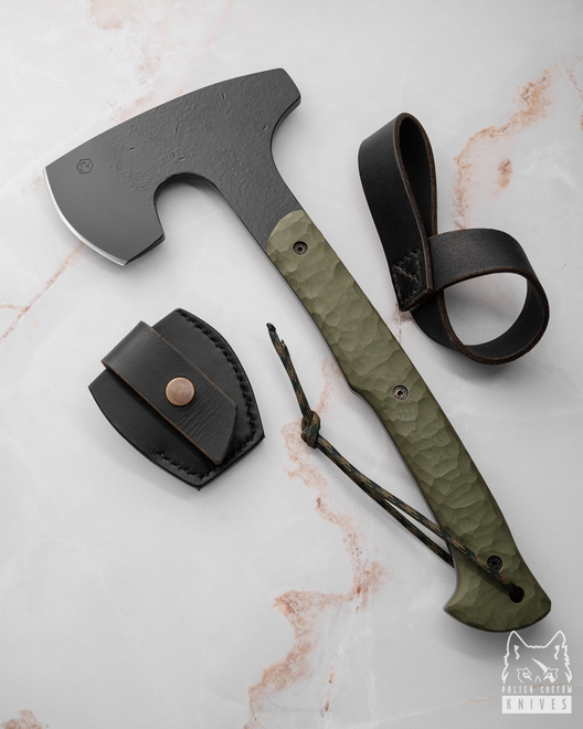 AXE VULCAN 1 51CrV4 6150 G10 CERAKOTE VULTUR KNIVES