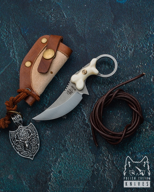 EXCLUSIVE NECK KNIFE SULTAN PLUS BONE DE LUX 8 M390 PRUCIAK