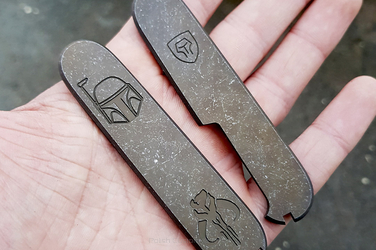 Scales for 91mm Victorinox SAK "Boba Fett" Badlands Finish