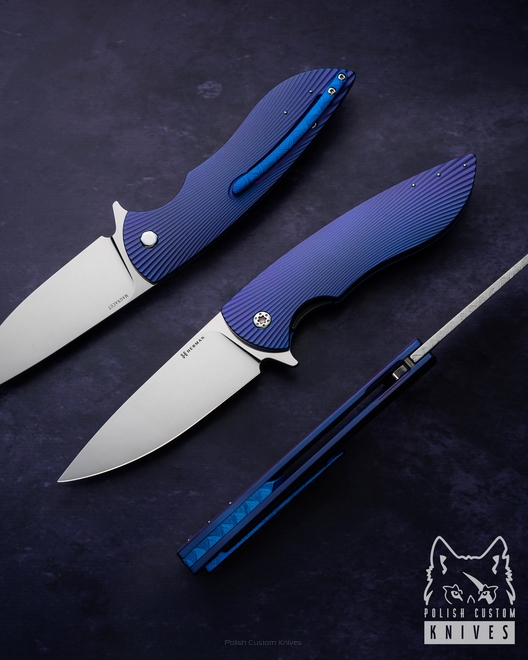 FOLDING KNIFE FOLDER BIG STING #0037 MAGNACUT HERMAN KNIVES
