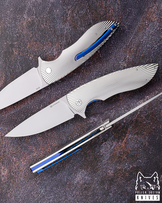 FOLDING KNIFE FOLDER BIG STING #0015 M398 HERMAN KNIVES