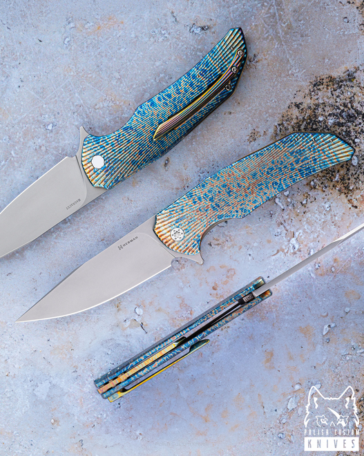 FOLDING KNIFE FOLDER DRAGONFLY #0451 MAGNACUT ENTROPY HERMAN KNIVES