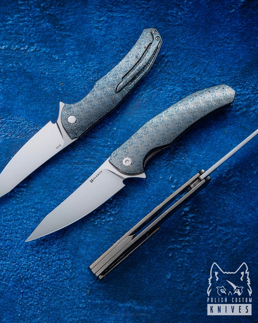 FOLDING KNIFE FOLDER ISHTAR #0665 M390 TESSERACT HERMAN KNIVES