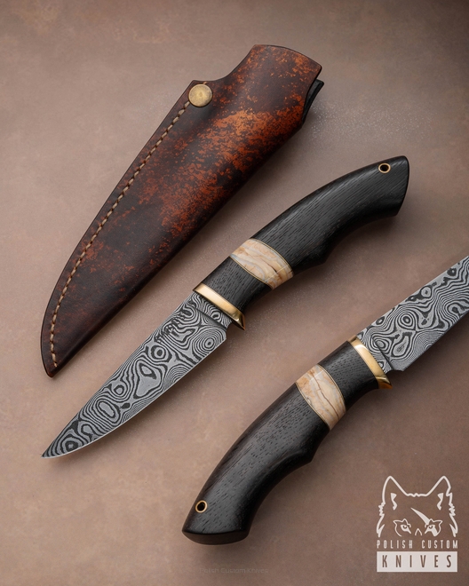 HUNTING EXCLUSIVE KNIFE EXCLUSIVE AUTUMN WIND 23 DAMASCUS SIMON'S KNIVES