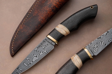 HUNTING EXCLUSIVE KNIFE EXCLUSIVE AUTUMN WIND 23 DAMASCUS SIMON'S KNIVES