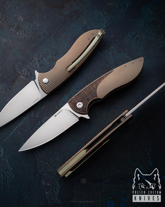 FOLDING KNIFE FOLDER STING #0888 MAGNACUT HERMAN KNIVES
