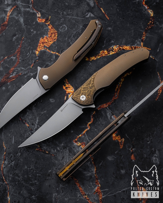 FOLDING KNIFE FOLDER ISHTAR #0730 MAGNACUT HERMAN KNIVES