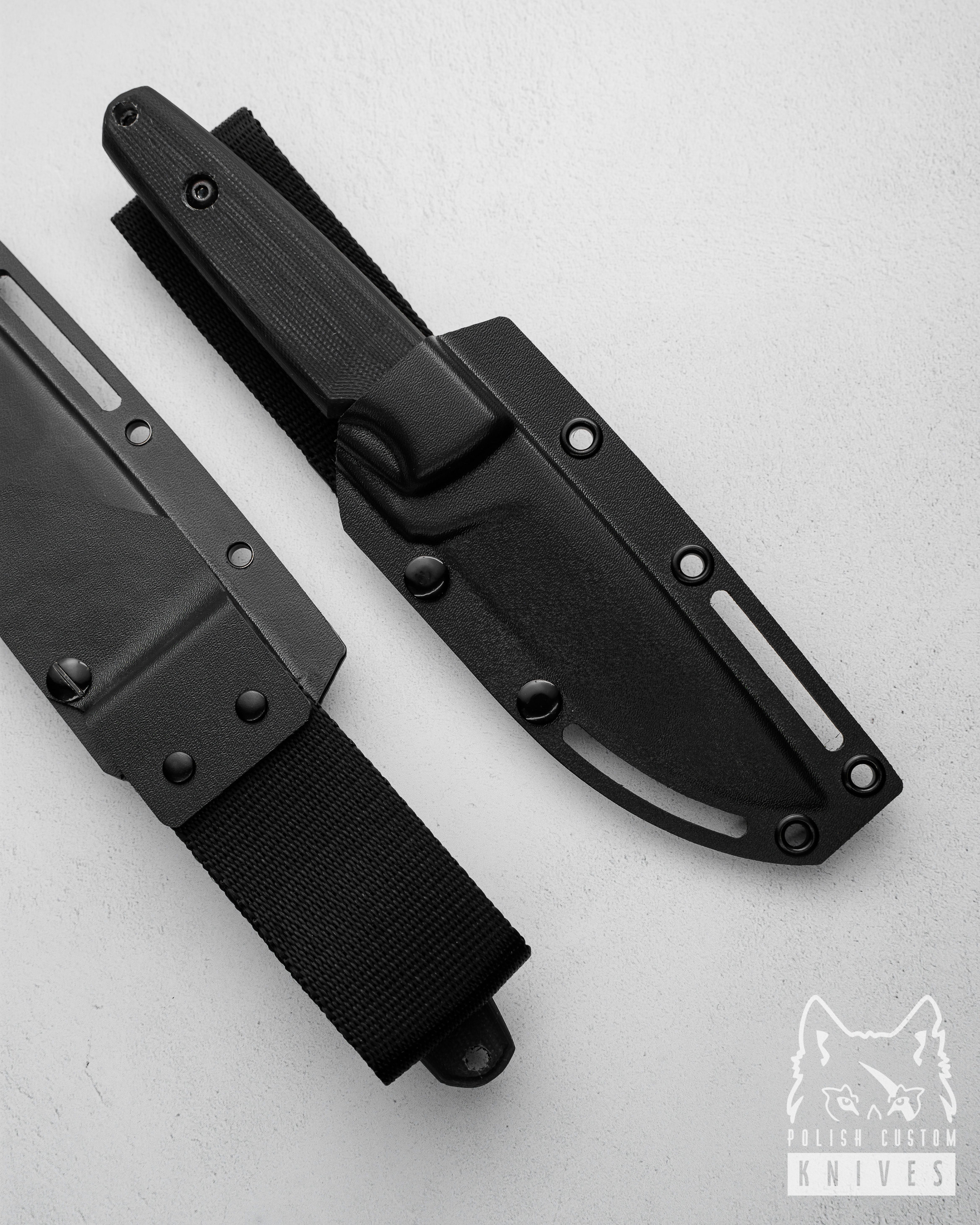 ki-no One off Shade Biteセット Buy SURVIVAL BUSHCRAFT KNIFE HANDIE 5 NMV O2 G10 BLACK CERAKOTE ZA-PAS