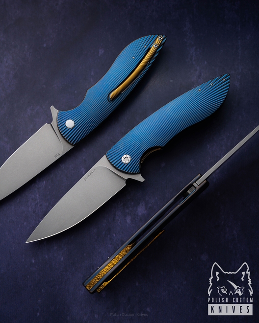 FOLDING KNIFE FOLDER BIG STING #0005 M398 HERMAN KNIVES