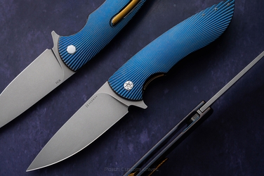 FOLDING KNIFE FOLDER BIG STING #0005 M398 HERMAN KNIVES