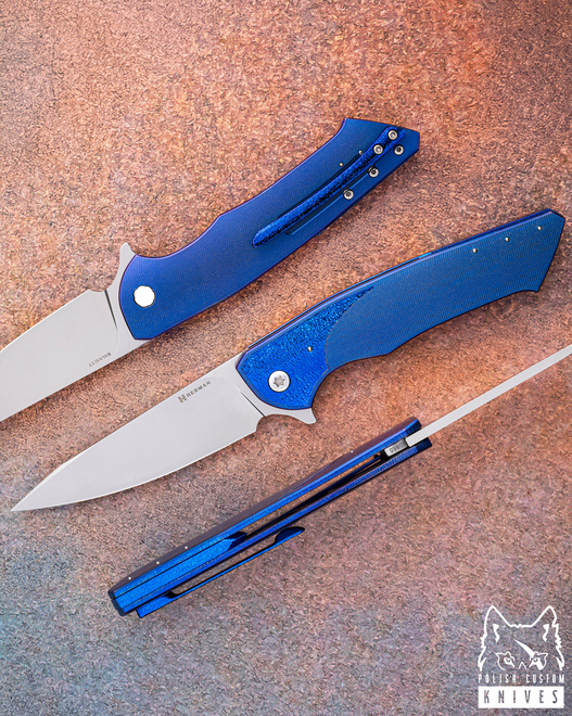 FOLDING KNIFE FOLDER SLIM #0665 MAGNACUT HERMAN KNIVES