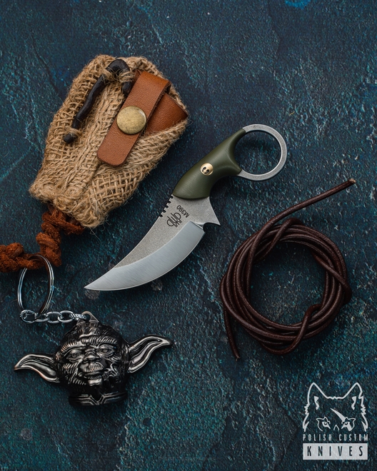 EXCLUSIVE NECK KNIFE SULTAN PLUS YODA DE LUX 9 M390 PRUCIAK