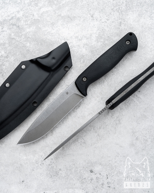 SURVIVAL KNIFE AGOR EDC 120 O2 G10 LOW GRIND AK