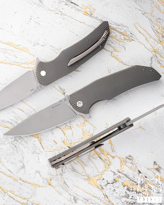 FOLDING KNIFE FOLDER DRAGONFLY #0457 M390 HERMAN KNIVES