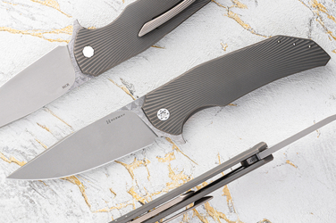 FOLDING KNIFE FOLDER DRAGONFLY #0457 M390 HERMAN KNIVES