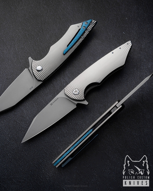 FOLDING KNIFE FOLDER VESPERTILIO #0247 M390 HERMAN KNIVES