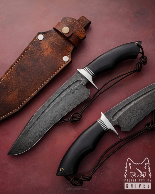 SURVIVAL TACTICAL KNIFE AGNAR 1 DAMASCUS SIMON'S KNIVES