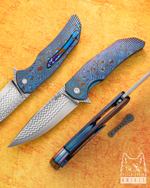 FOLDING KNIFE DRAGONFLY 2 DAMACORE TIMASCUS HERMAN