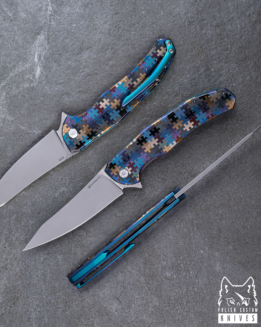 FOLDING KNIFE FOLDER ISHTAR 592 M390 HERMAN KNIVES