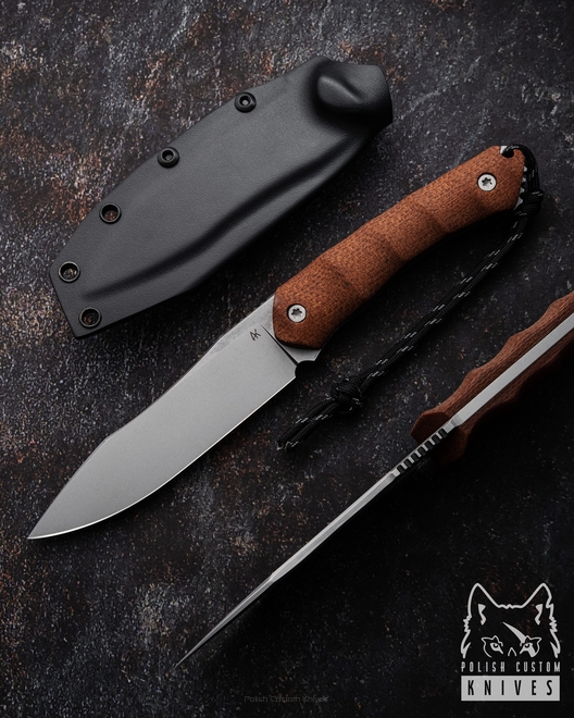HUNTING TACTICAL KNIFE HARVBUSH 9 SLEIPNER MICARTA AK