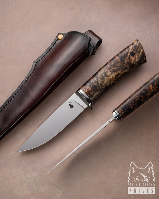HUNTING KNIFE HUNTER 3 M390 KARELIAN BIRCH MOONSHINE