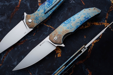 FOLDING KNIFE FOLDER DRAGONFLY #0455 M390 ENTROPY HERMAN KNIVES