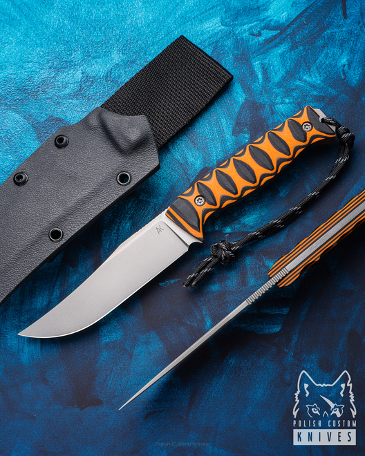 TACTICAL HUNTING KNIFE BOWIE 1 ELMAX G10 TIGER AK