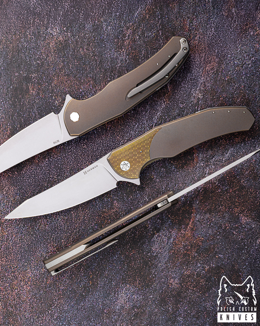 FOLDING KNIFE FOLDER ISHTAR #0832 M390 HERMAN KNIVES
