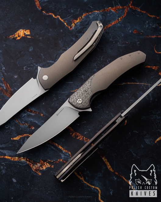 FOLDING KNIFE FOLDER ISHTAR #0724 MAGNACUT HERMAN KNIVES